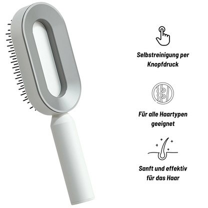 Selbstreinigende 3D-Haarbürste